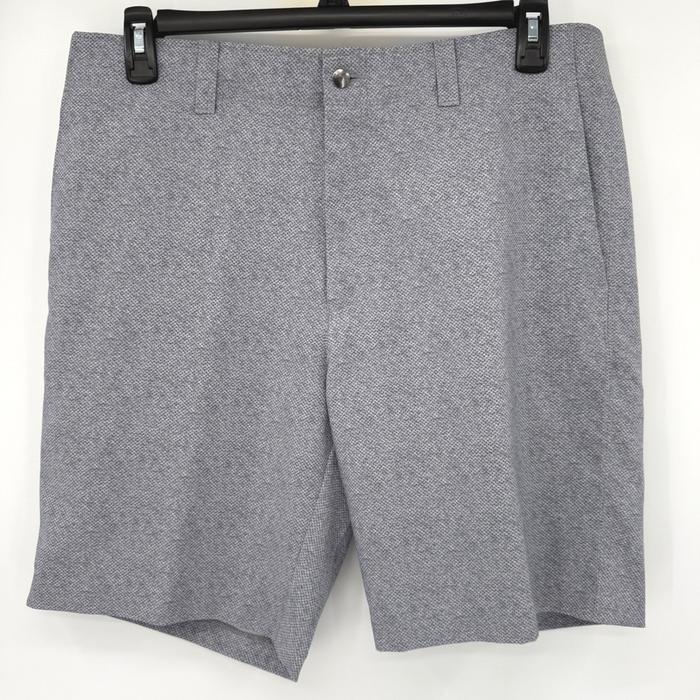 Callaway Golf Shorts Mens 36 Gray‎ Micro Print Performance Stretch SA4560
